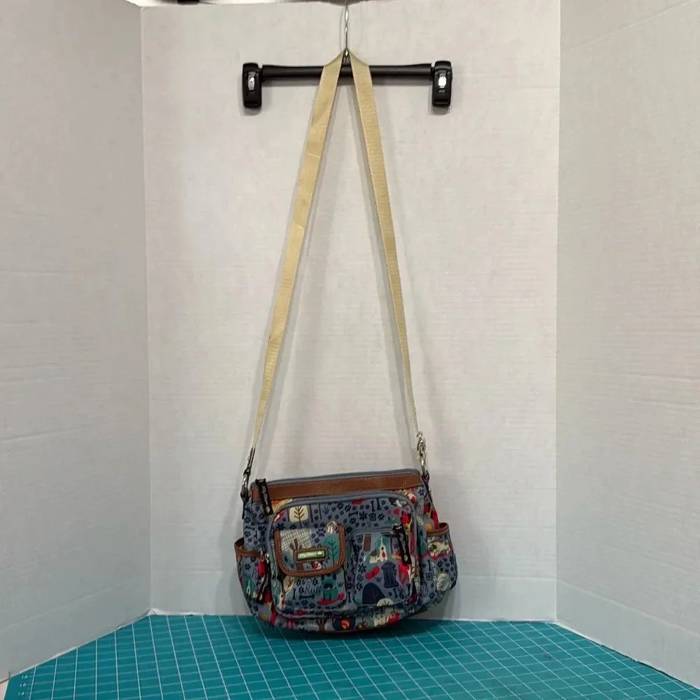 Lily Bloom Libby Hobo bag crossbody Who Let The Dogs Out Style 21RPF86BL